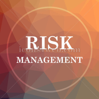 Risk management low poly icon. Website low poly icon - Website icons