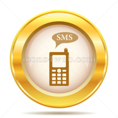 SMS golden button - Website icons
