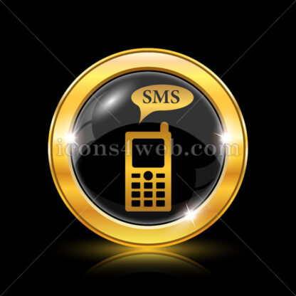 SMS golden icon. - Website icons