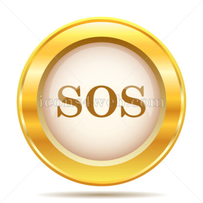 SOS golden button - Website icons