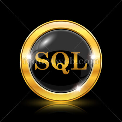 SQL golden icon. - Website icons