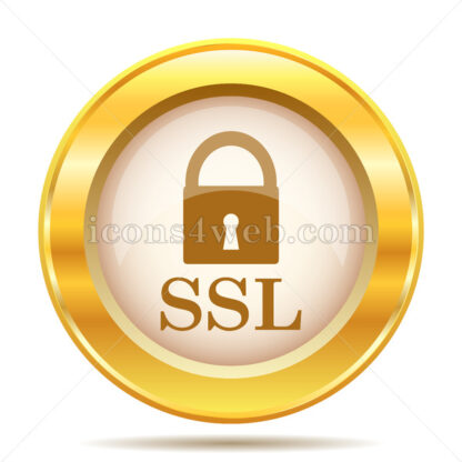 SSL golden button - Website icons