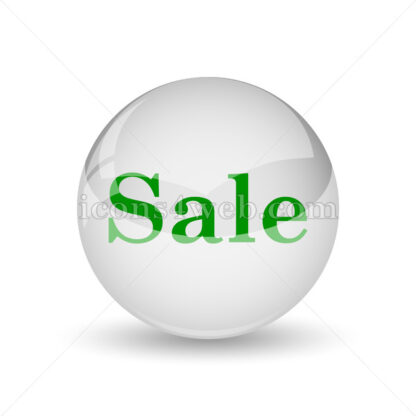 Sale glossy icon. Sale glossy button - Website icons