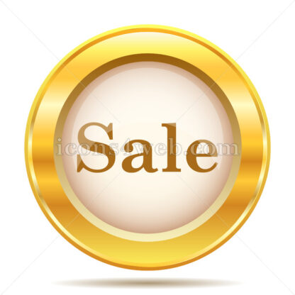 Sale golden button - Website icons