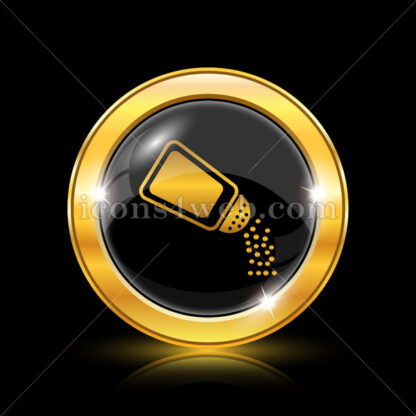Salt golden icon. - Website icons