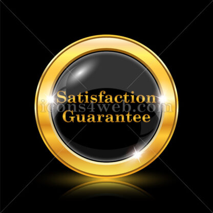 Satisfaction guarantee golden icon. - Website icons