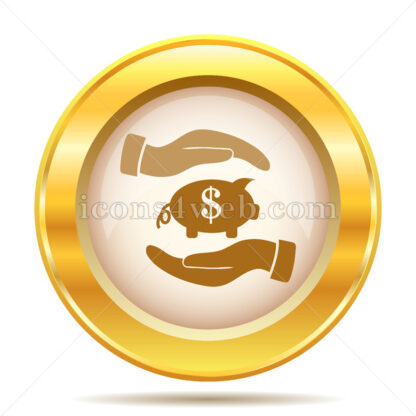 Saving golden button - Website icons