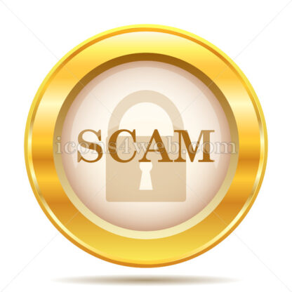 Scam golden button - Website icons