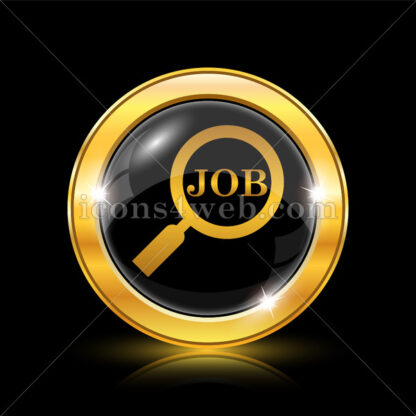 Search for job golden icon. - Website icons