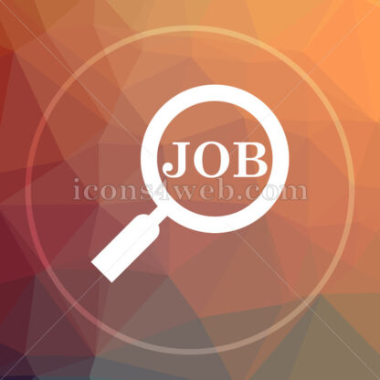 Search for job low poly icon. Website low poly icon - Website icons