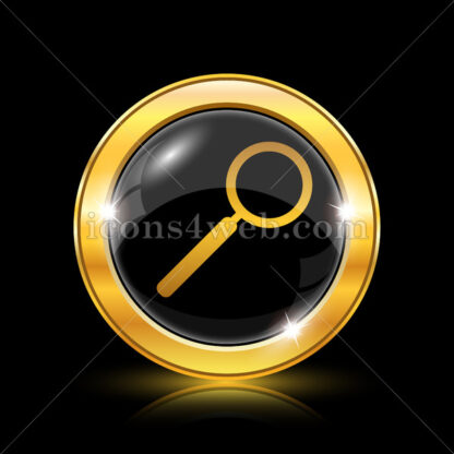 Search golden icon. - Website icons