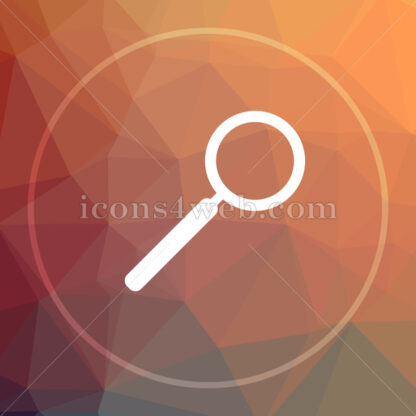 Search low poly icon. Website low poly icon - Website icons
