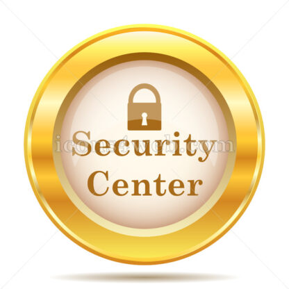 Security center golden button - Website icons