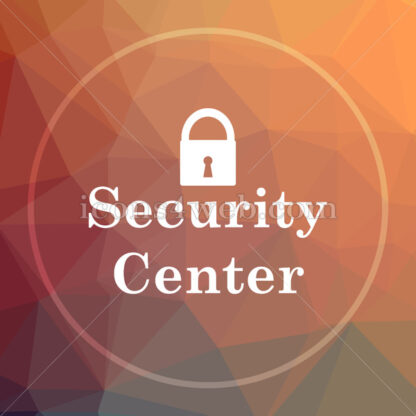 Security center low poly icon. Website low poly icon - Website icons