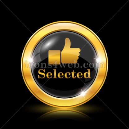 Selected golden icon. - Website icons