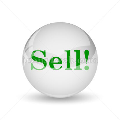 Sell glossy icon. Sell glossy button - Website icons