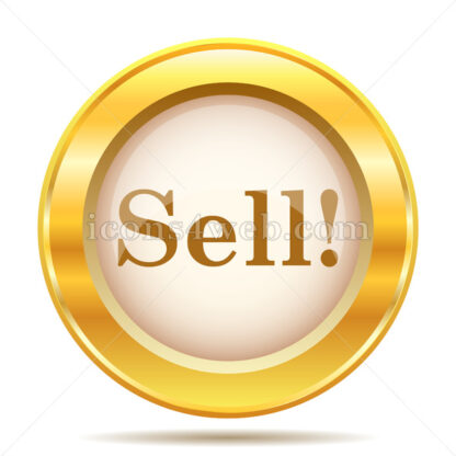 Sell golden button - Website icons