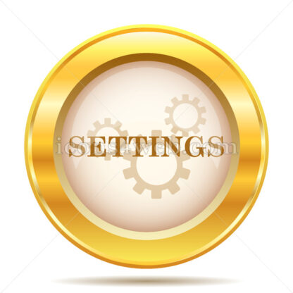 Settings golden button - Website icons