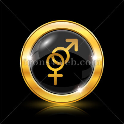 Sex golden icon. - Website icons