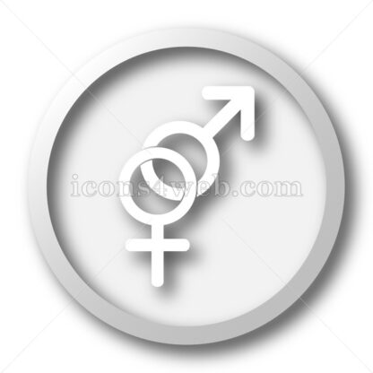 Sex white icon. Sex white button - Website icons