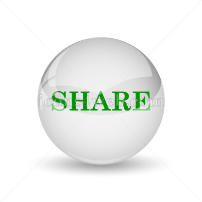 Share glossy icon. Share glossy button - Website icons