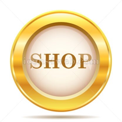 Shop golden button - Website icons