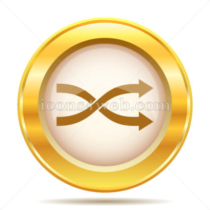 Shuffle golden button - Website icons