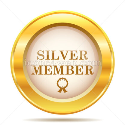 Silver member golden button - Website icons