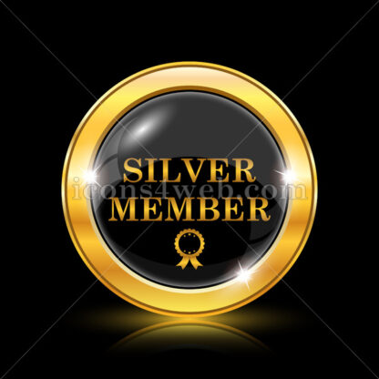 Silver member golden icon. - Website icons