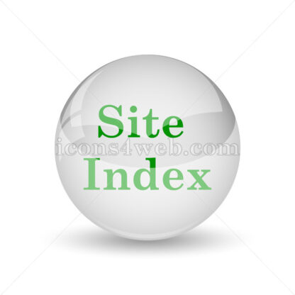 Site index glossy icon. Site index glossy button - Website icons