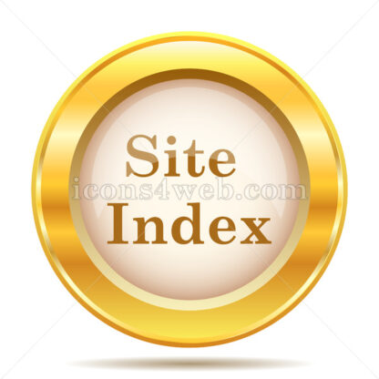 Site index golden button - Website icons