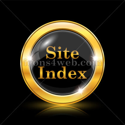 Site index golden icon. - Website icons