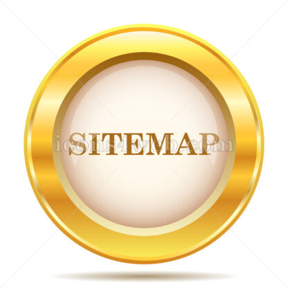 Sitemap golden button - Website icons