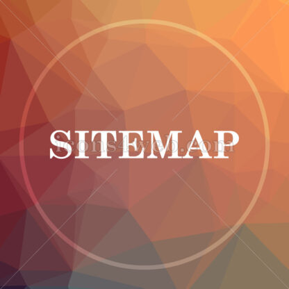 Sitemap low poly icon. Website low poly icon - Website icons