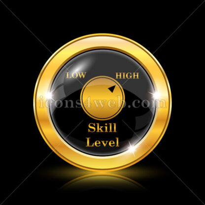 Skill level golden icon. - Website icons