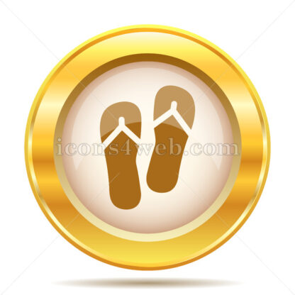 Slippers golden button - Website icons