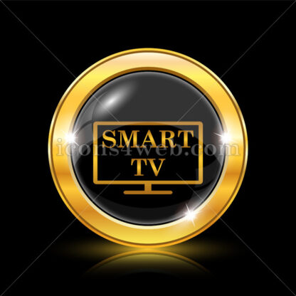 Smart tv golden icon. - Website icons
