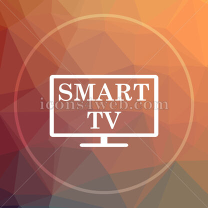 Smart tv low poly icon. Website low poly icon - Website icons