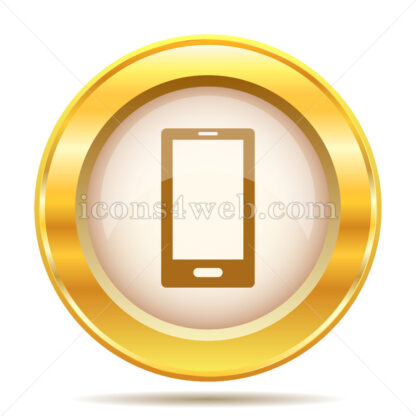 Smartphone golden button - Website icons