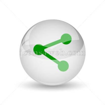 Social media – link glossy icon. Social media – link glossy button - Website icons