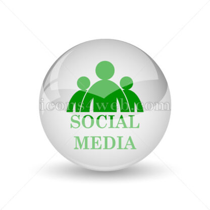Social media glossy icon. Social media glossy button - Website icons