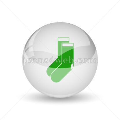 Socks glossy icon. Socks glossy button - Website icons