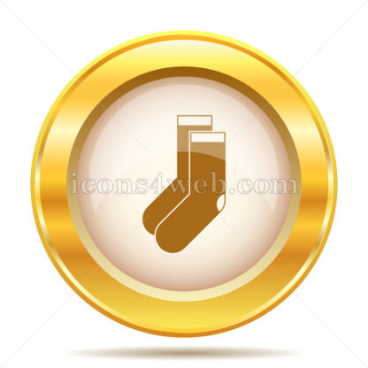 Socks golden button - Website icons