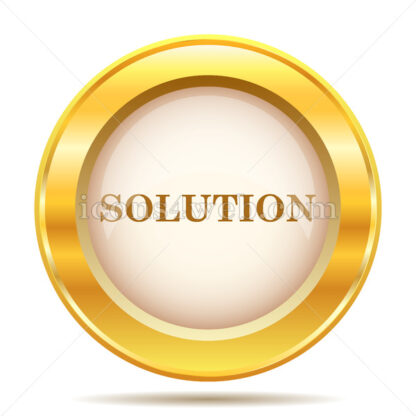 Solution golden button - Website icons