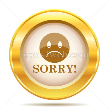 Sorry golden button - Website icons