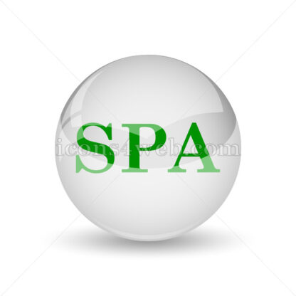Spa glossy icon. Spa glossy button - Website icons