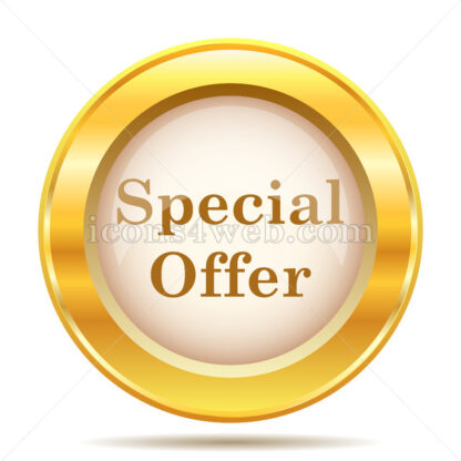 Special offer golden button - Website icons