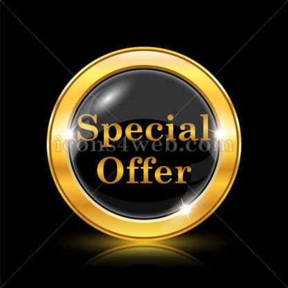Special offer golden icon. - Website icons