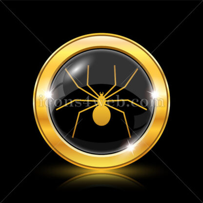 Spider golden icon. - Website icons