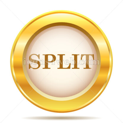 Split golden button - Website icons